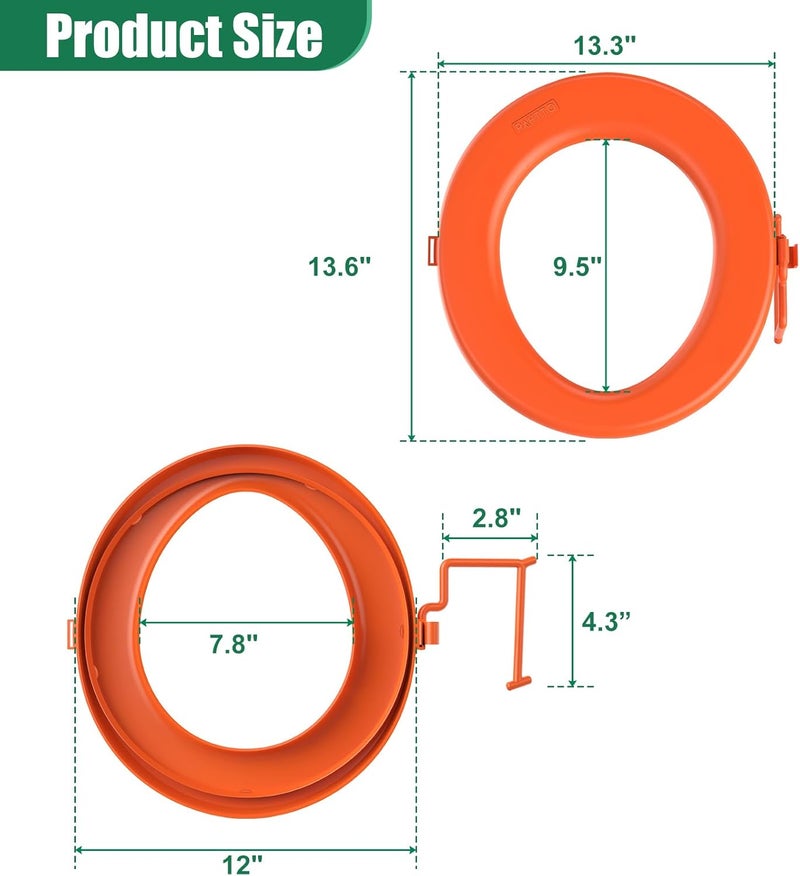 PAHTTO Bucket Toilet Seat, Portable Toilet Seat for 5 Gal Buckets, Camping Toilet Seat, Snap-on Toilet Seat for Outdoor, Camping, Hiking, Emergency, Car, Boat, RV Travel - Image 5